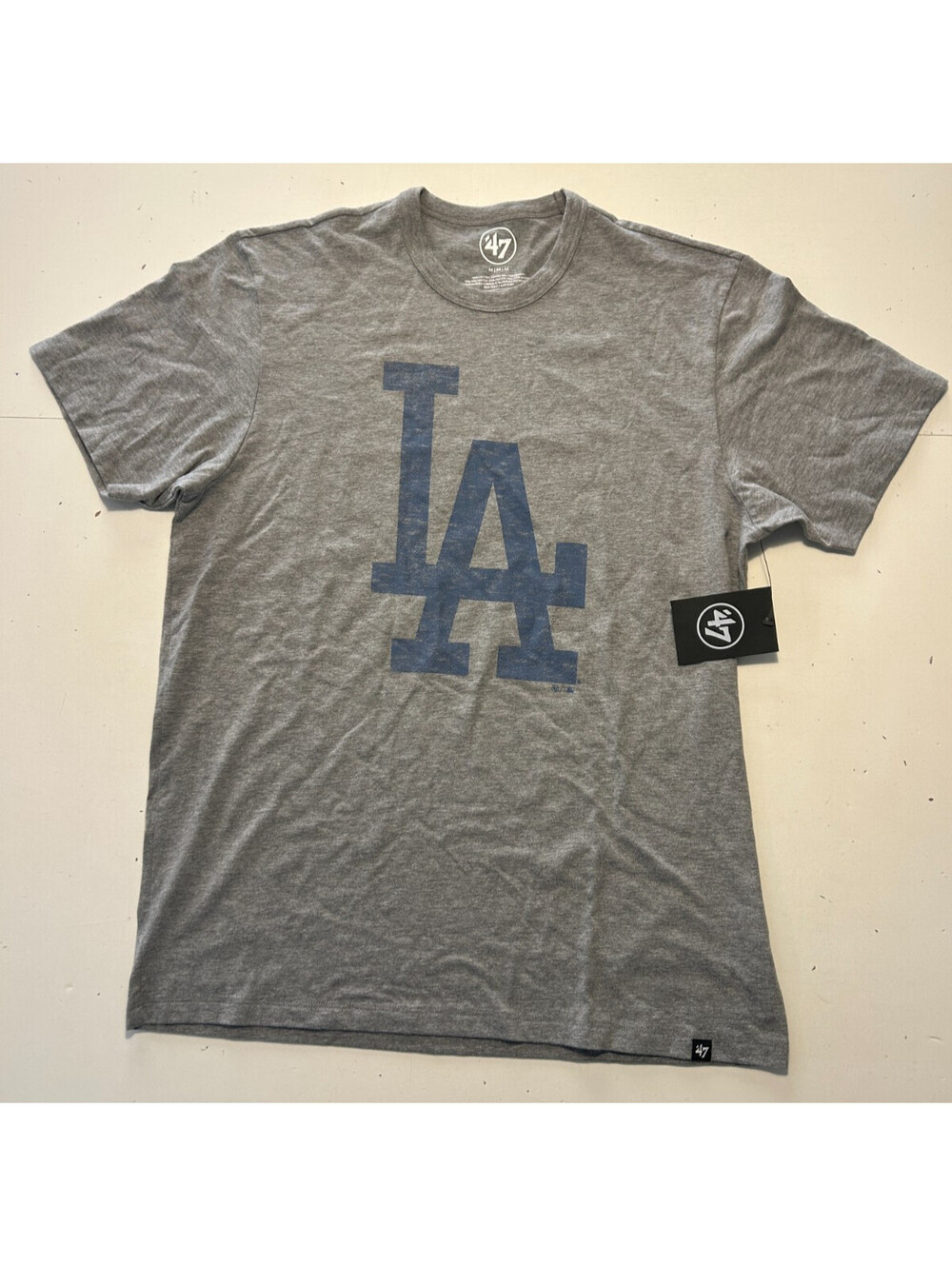 '47 Los Angeles Dodgers  Gray LA Logo T shirt Size M NWT